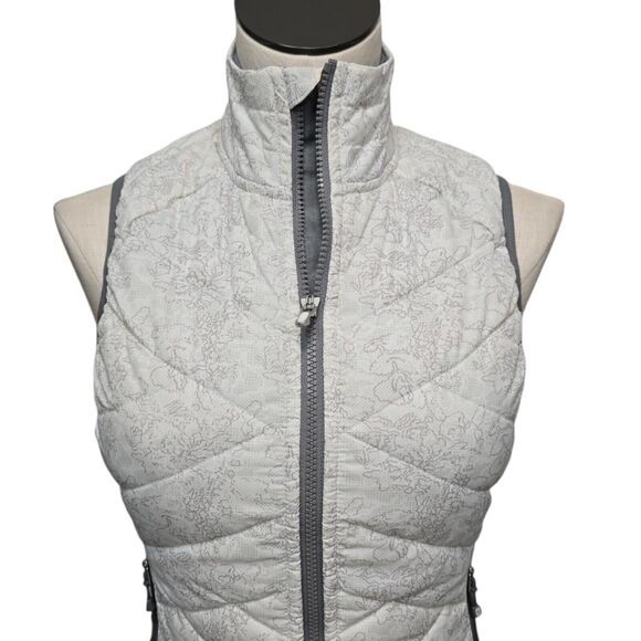 Smartwool Corbet 120 Vest Size XS Quilted White Gray Patterned Wool Winter Layer - Picture 15 of 15